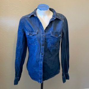 Long sleeve denim button up
